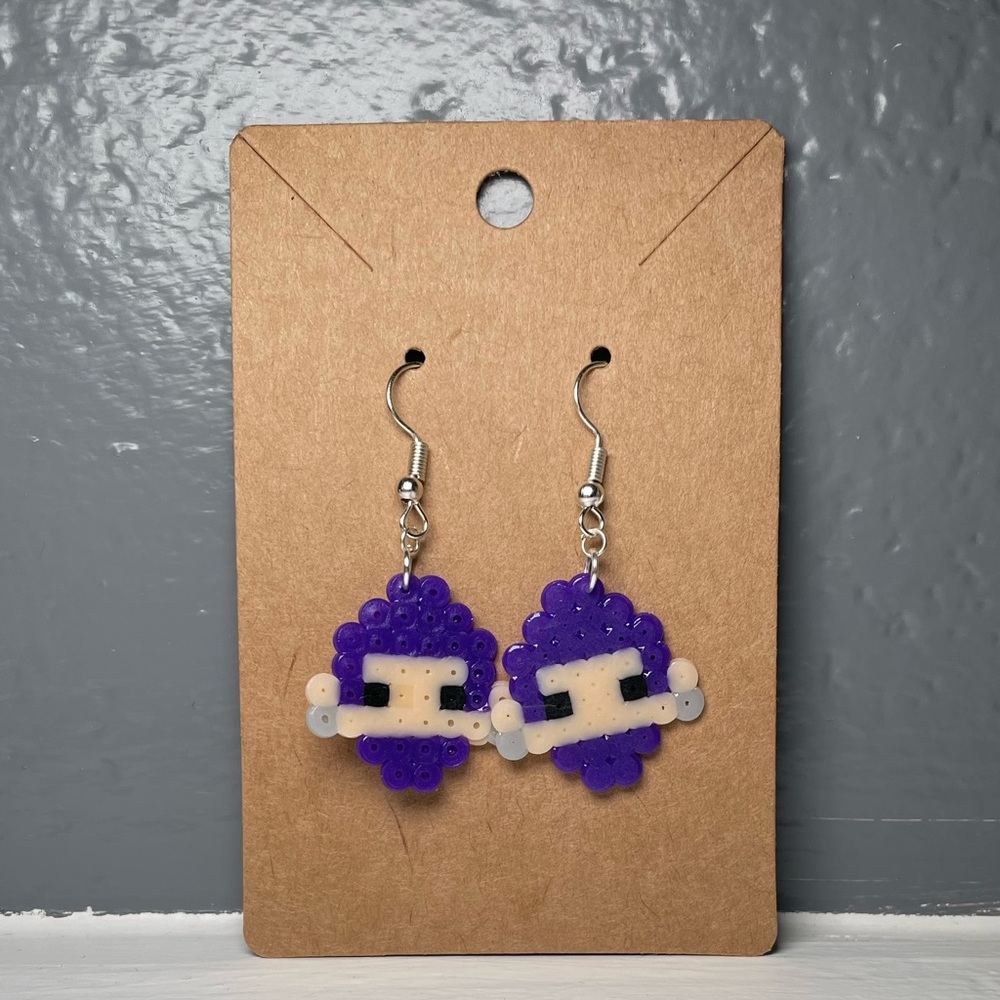 Perler Bead Demon Hunter Rumi Earrings